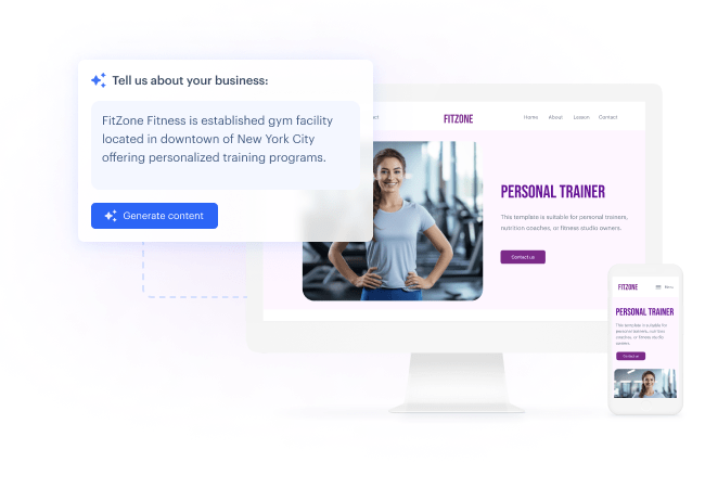 Stuck on writing text or finding images? Let AI help with that