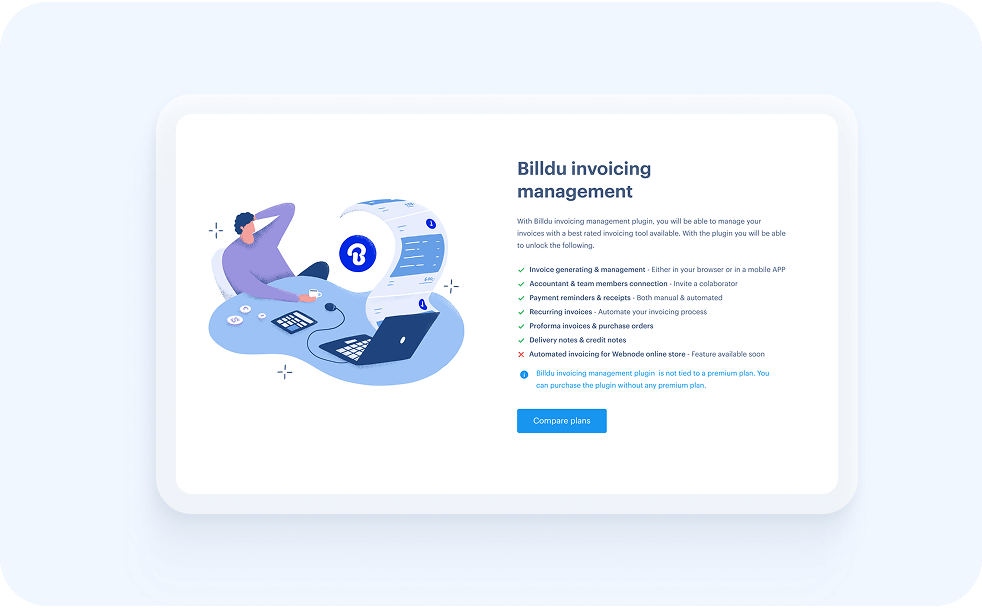2. Add the Billdu Invoicing plugin
