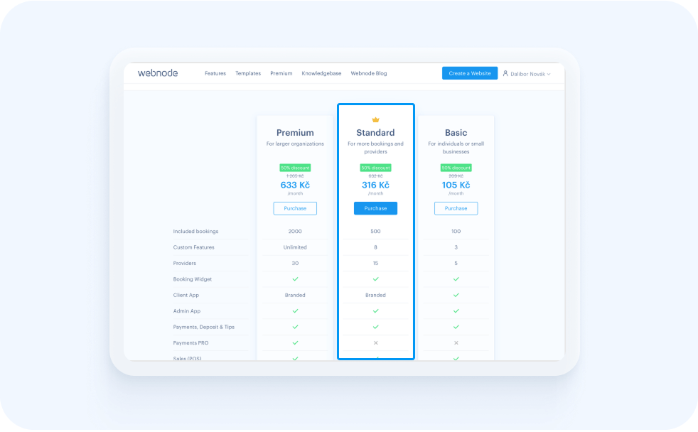 3. Choose the perfect plan